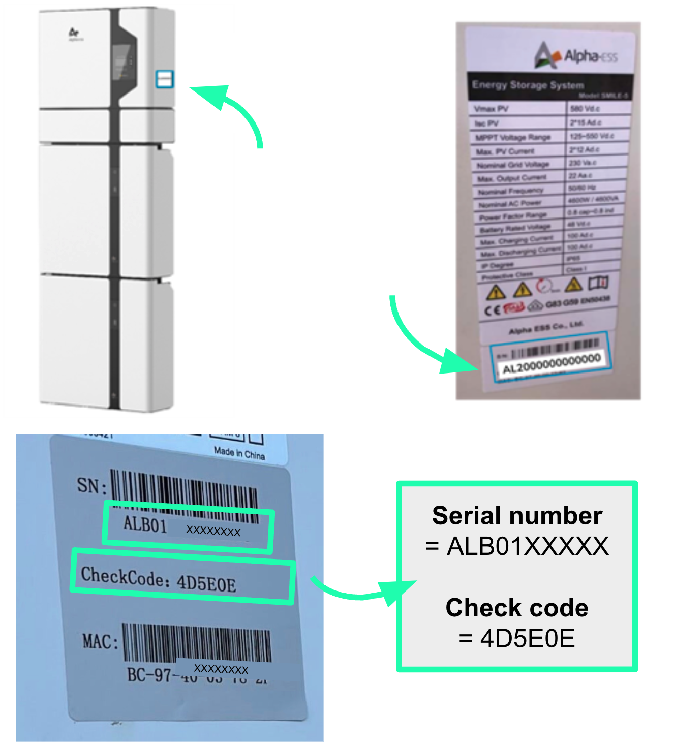 AlphaESS serial number.png